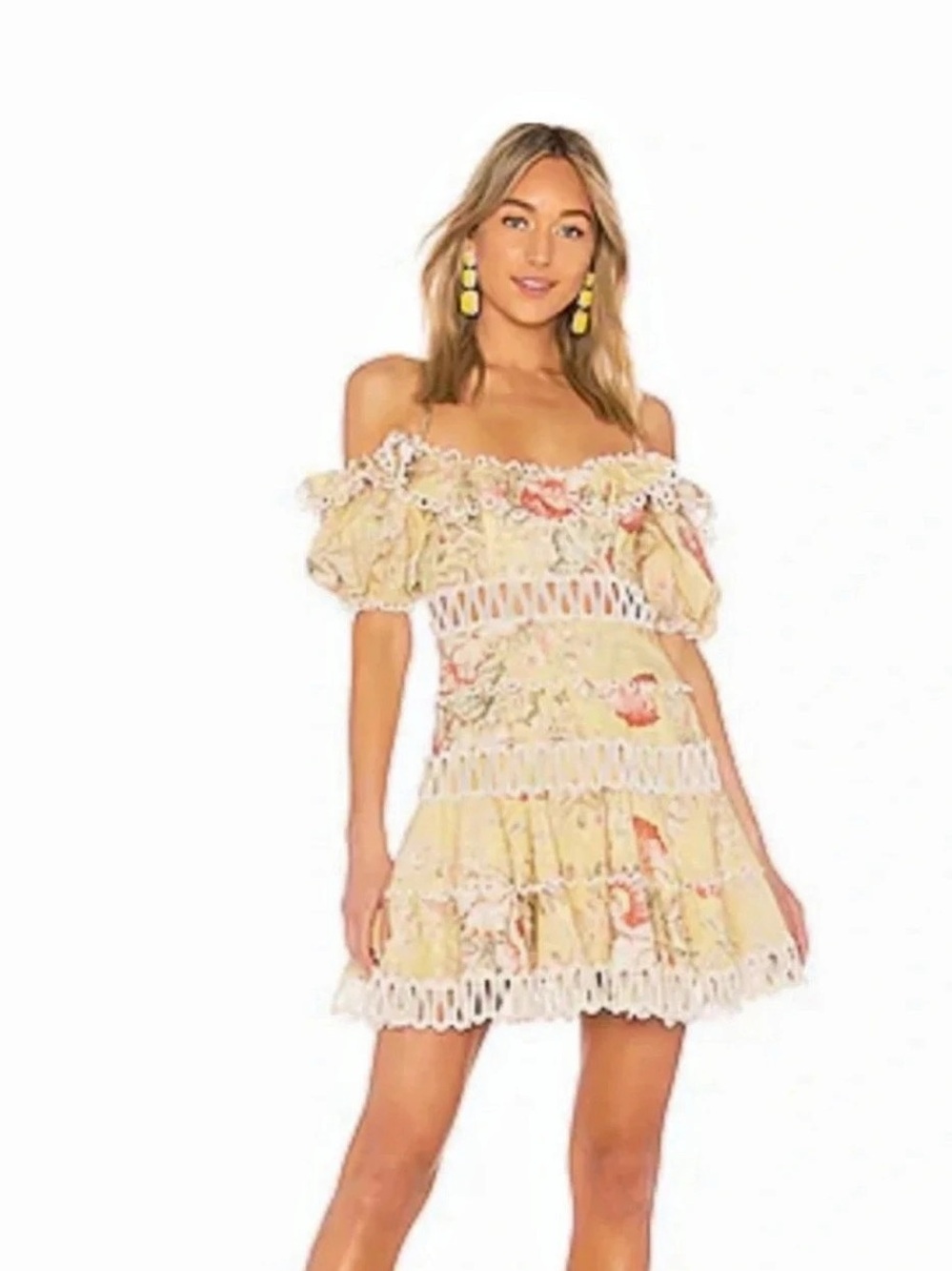 Floral Off-Shoulder Mini Dress NWT